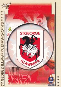 2003 Select XL #123 St George Dragons Logo Front